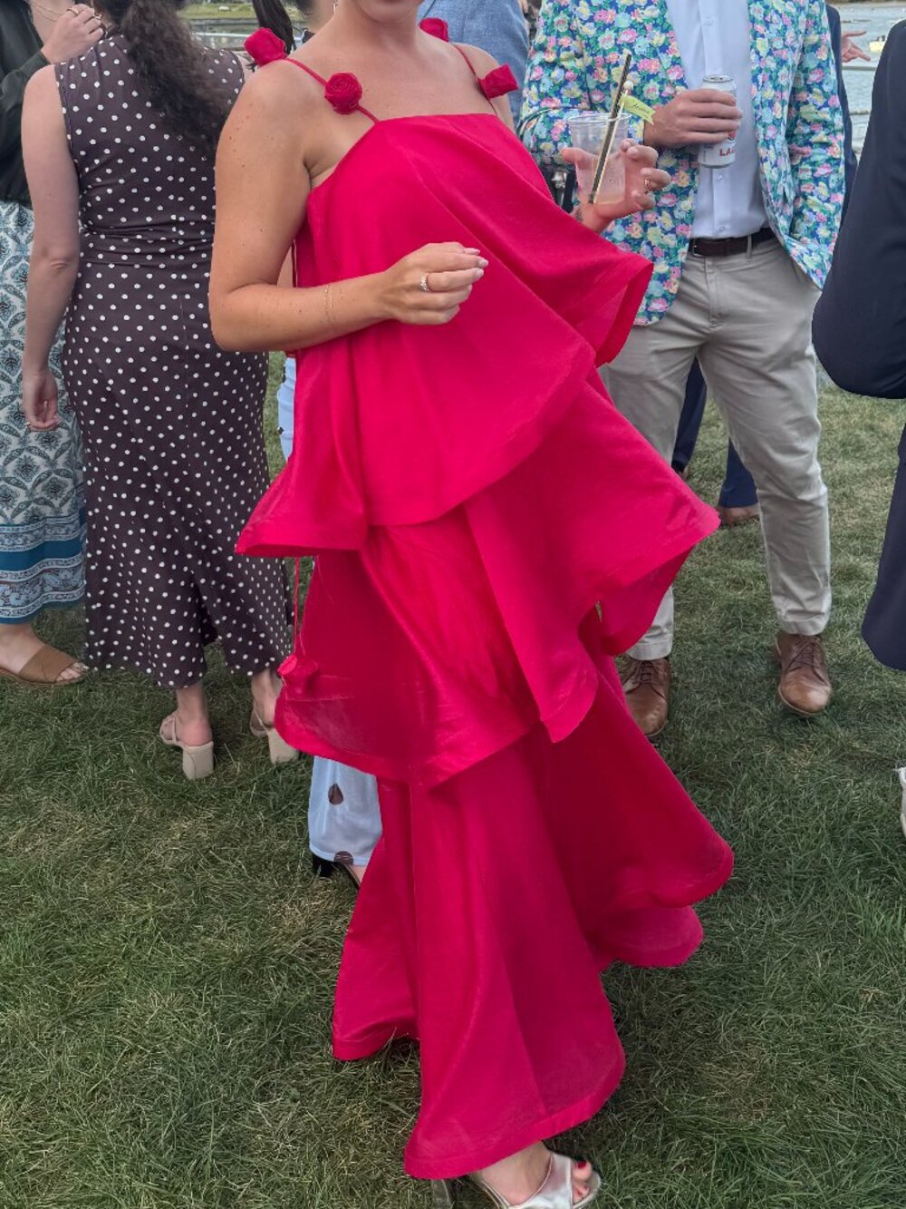 Elliatt Thalia Tiered Gown in Pink